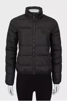 Cropped jacket with brand logo