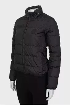Cropped jacket with brand logo