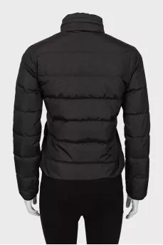 Cropped jacket with brand logo