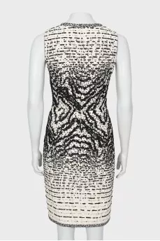 Black and white patterned dress