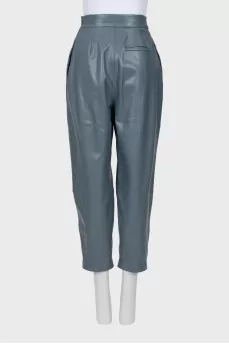 Leather banana trousers