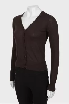 Cashmere button down jumper