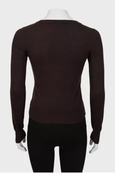 Cashmere button down jumper
