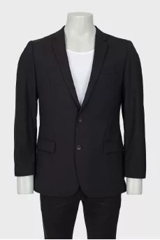 Men's black wool jacket