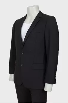 Men's black wool jacket