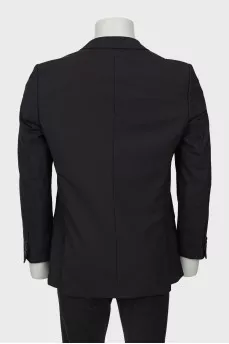 Men's black wool jacket