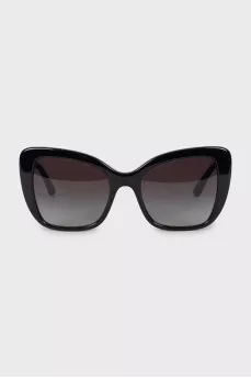 Black sunglasses with logo