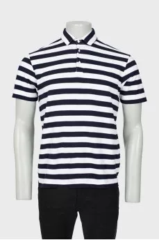 Men's striped polo shirt