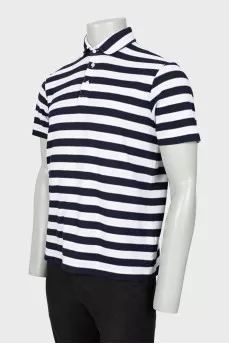 Men's striped polo shirt