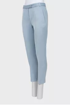Mid-waist blue trousers