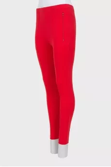 Leggings with stitched arrows