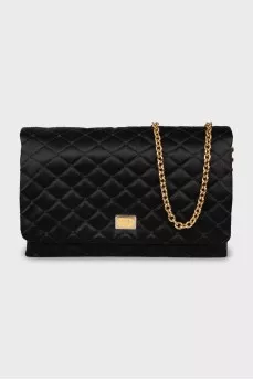 Black quilted crossbody bag
