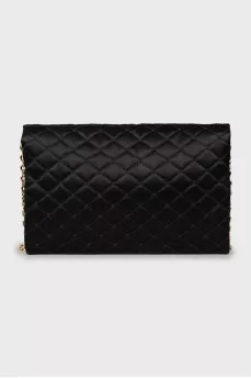Black quilted crossbody bag