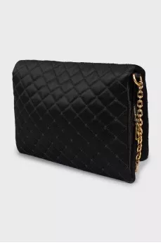 Black quilted crossbody bag