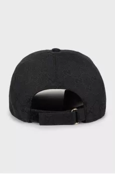 Men's cap with signature print