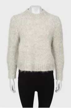 Knitted mohair sweater