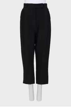 Black banana pants