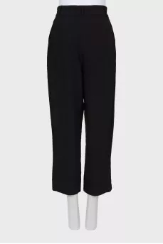 Black banana pants