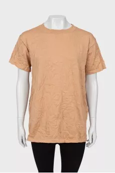 Oversized beige T-shirt
