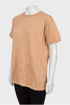 Oversized beige T-shirt
