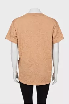 Oversized beige T-shirt