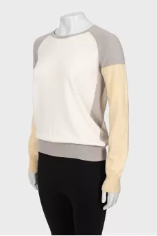 Mixed cashmere sweater