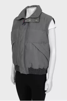 Gray men's vest