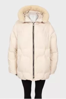 Oversized beige jacket