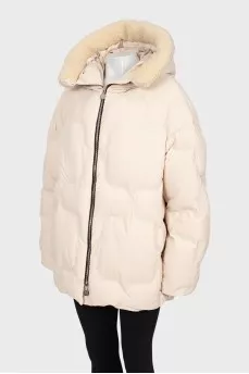 Oversized beige jacket