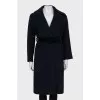 Dark blue wrap coats