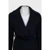 Dark blue wrap coats