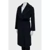 Dark blue wrap coats