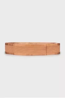 Silk belt with hooks