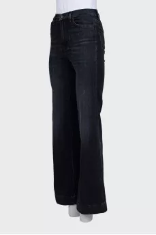 Black flared jeans