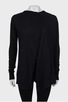 Black cashmere cardigan