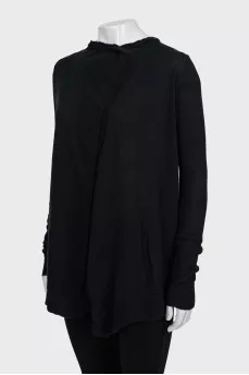 Black cashmere cardigan