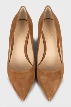Suede mid heels