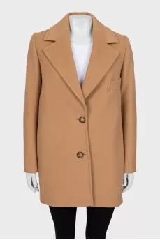 Beige cropped coat