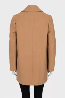 Beige cropped coat