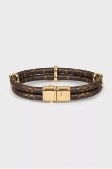 Bracelet in branded print with pendant