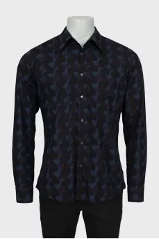 Men's mixed color printed shirt