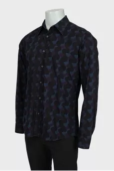 Men's mixed color printed shirt