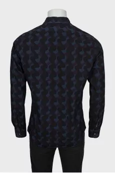 Men's mixed color printed shirt