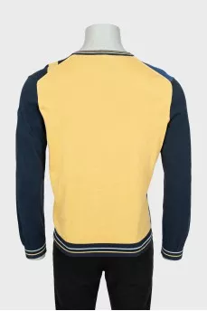 Men's jumper in combined colors