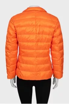 Orange quilted jacket