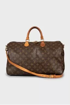 Canvas bag in signature print