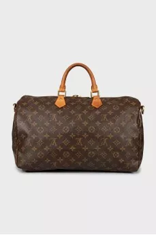 Canvas bag in signature print