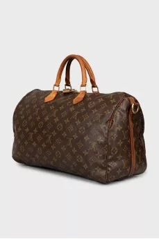 Canvas bag in signature print