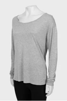 Light gray jumper with lurex