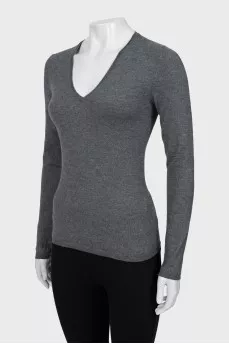 Cashmere V-neck jumper